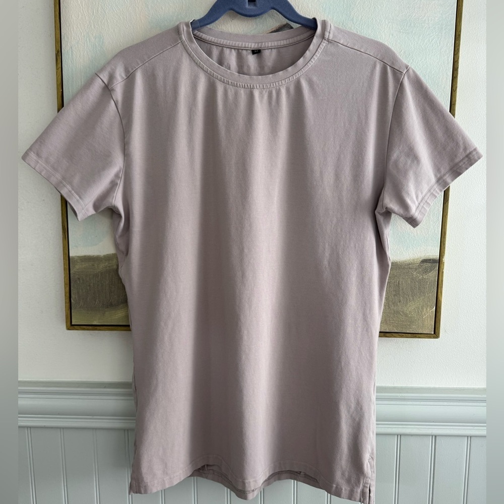 FITLETIX Chinchilla Gray Shirt Sleeved Gym Workout T Shirt Size Medium